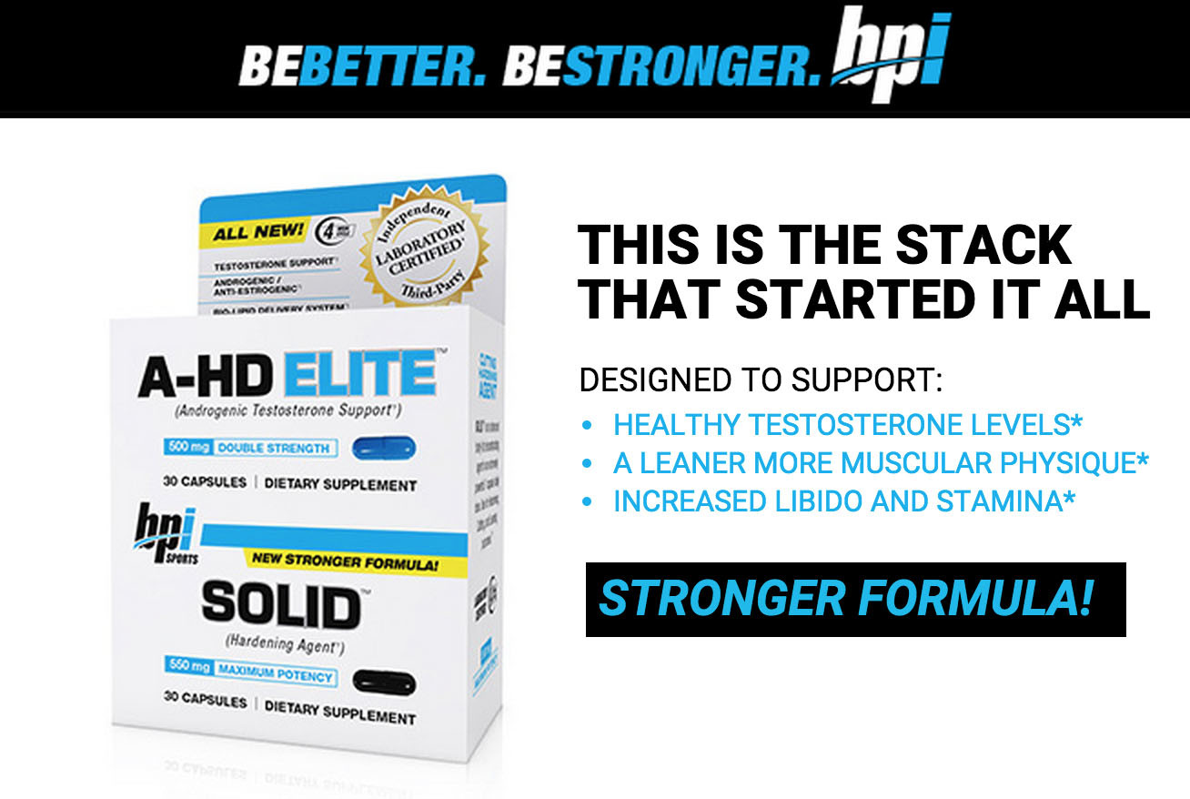 BPI SPORTS A-HD ELITE + SOLID 30+30 stk 