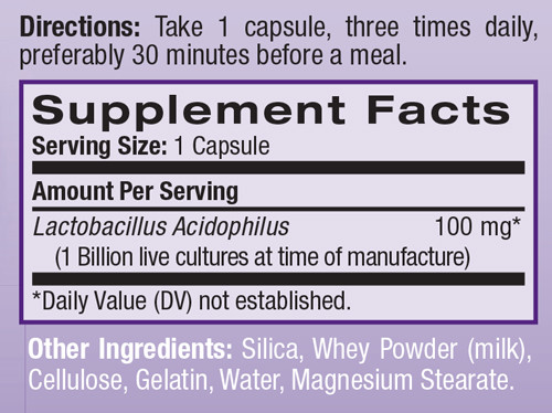 NATROL ACIDOPHILUS PROBIOTIC 100 stk
