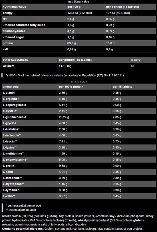MAMMUT AMINO 3850 , 850 kapsuler