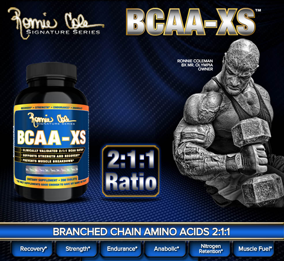 RONNIE COLEMAN BCAA-XS 200 stk 