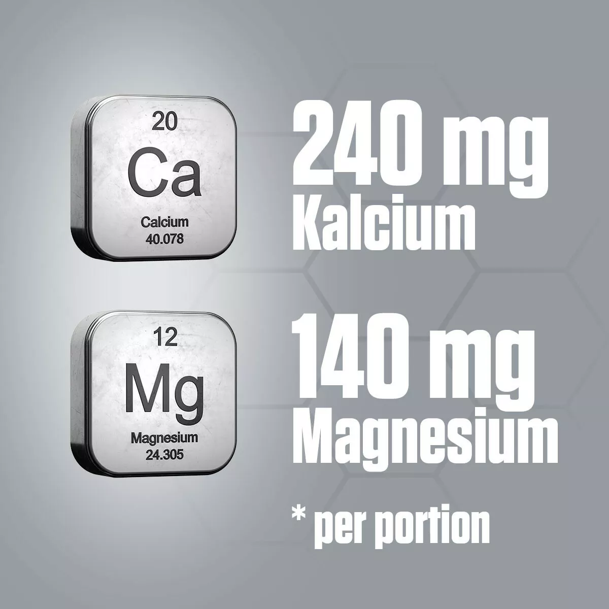 Calcium og magnesium (60 kapsler)