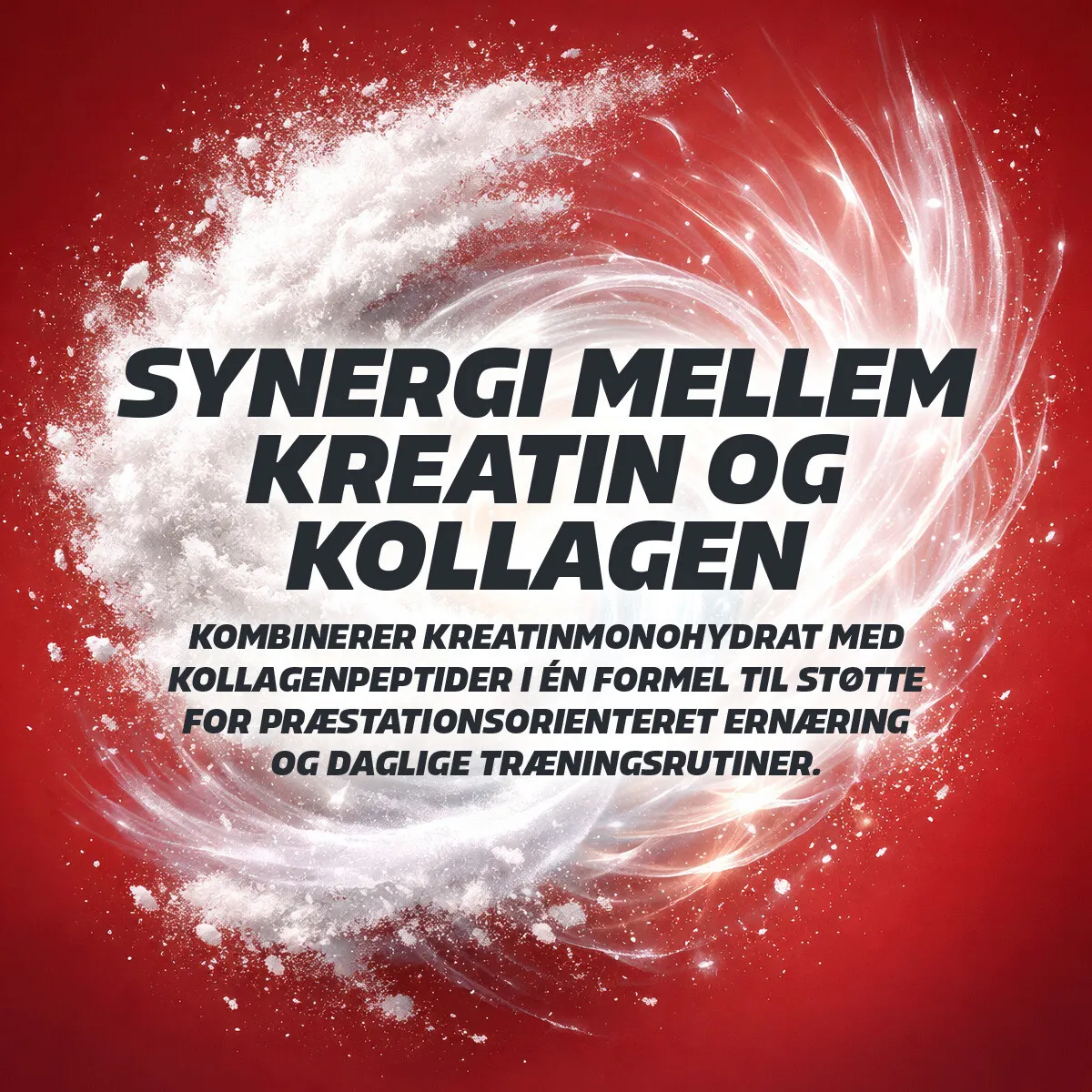Fitnessnord Kreatin+ med Kollagen (270 g) - Red Fruit