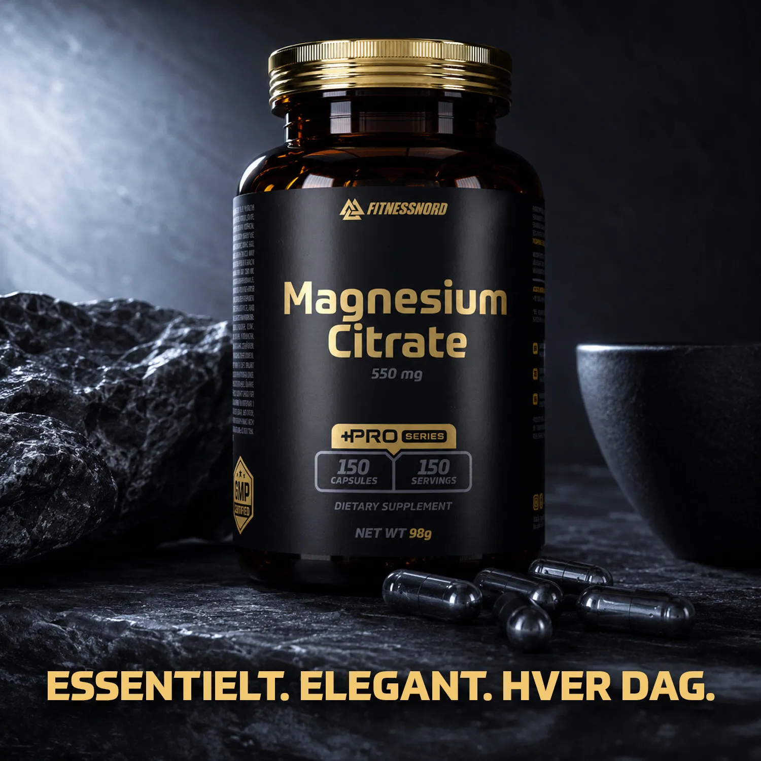Fitnessnord Magnesium Citrate 550 mg (150 kapsler)
