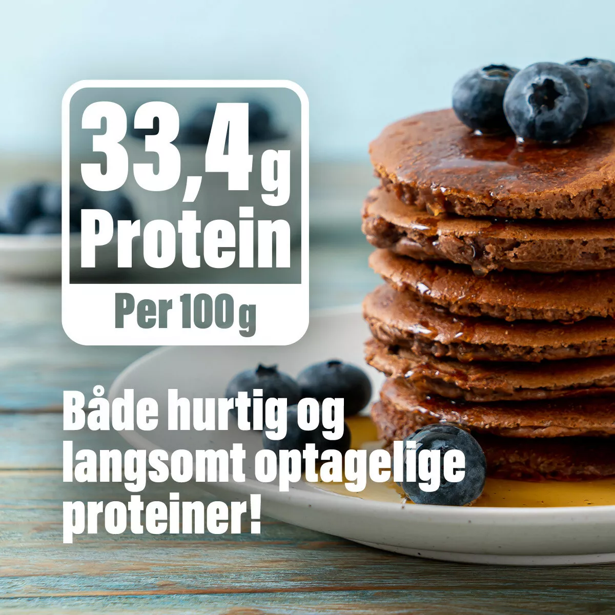 Pandekage blanding med 33% protein (1 kg)