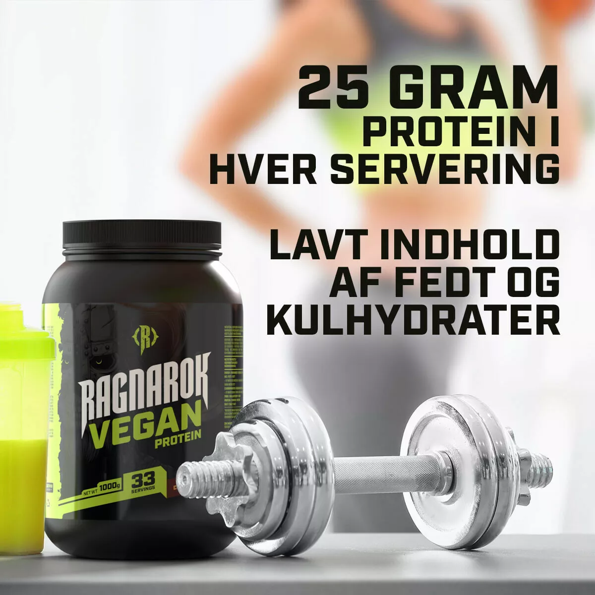 Ragnarok vegansk proteinpulver (4 x 1 kg)