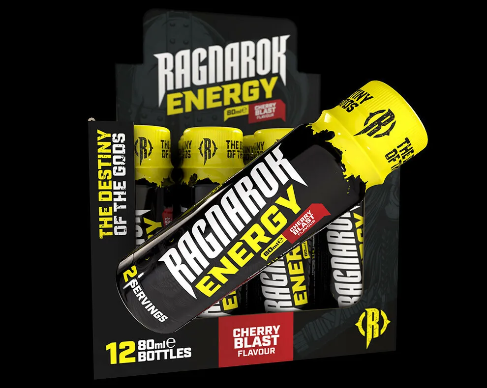 Ragnarok pre-workout energidrik (12 x 80 ml)