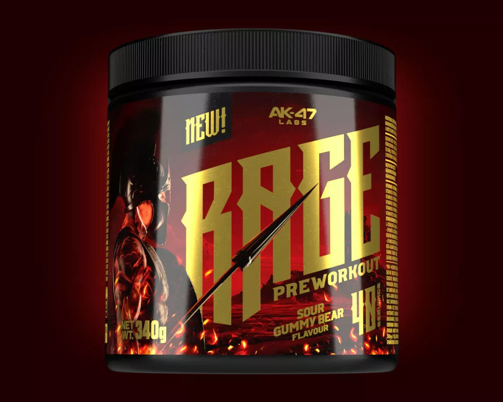 Rage preworkout (4 x 40 portioner) Preworkout Storkøb TILBUD