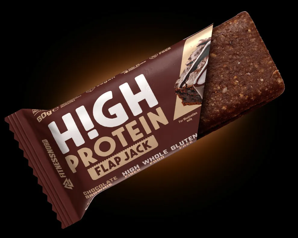 Højprotein Flapjack med chokolade brownie-smag (60 g)