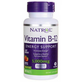 NATROL VITAMIN B-12 5000 MCG FAST DISSOLVE 100 stk 