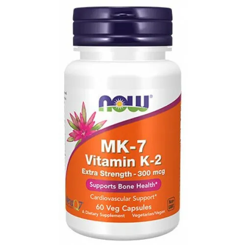 NOW FOODS MK-7 VITAMIN K-2 EXTRA STRENGTH 300 mcg 60 stk