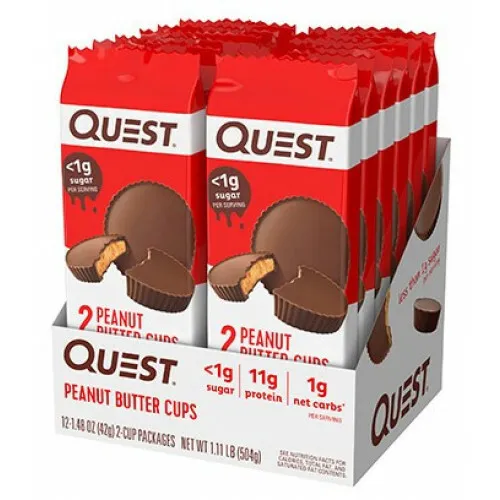 QUEST NUTRITION PEANUT BUTTER CUPS 12 x 42 g