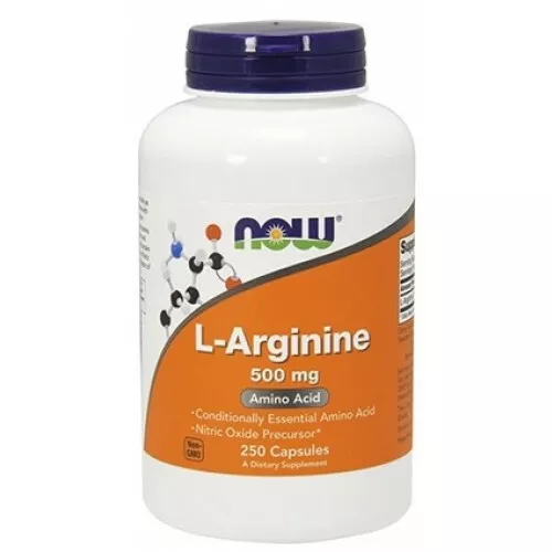 NOW FOODS L-ARGININE 500 mg 250 stk 