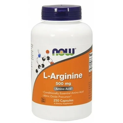 NOW FOODS L-ARGININE 500 mg 250 stk 