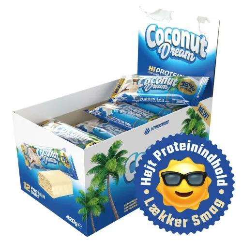 Coconut Dream bar med 35% protein (12 x 35 g)