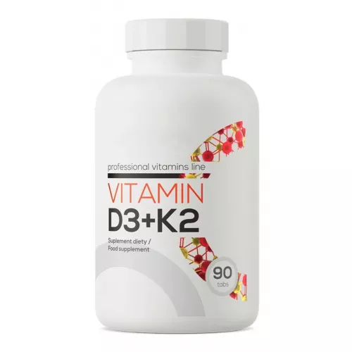 D3-vitamin og K2-vitamin (90 tabletter)