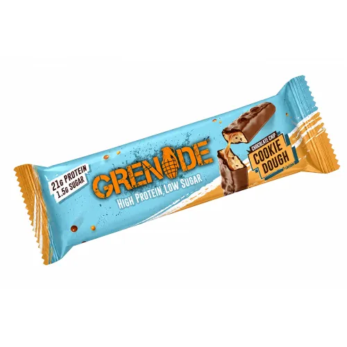 Grenade bar med 37% protein (1 x 60 g) - Chocolate Chip Cookie Doug, Bedst før 31.08.2026