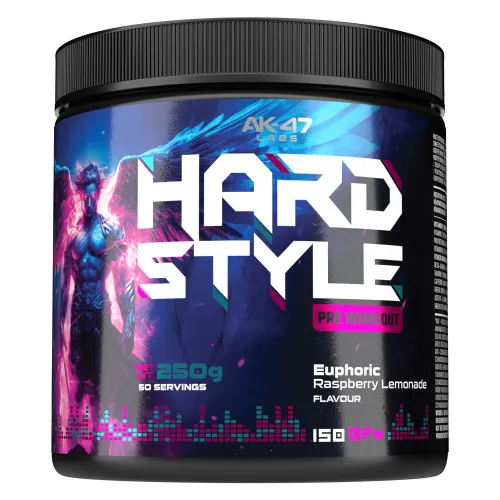 A₭-47 LABS HARDSTYLE PRE-WORKOUT 250g-Euphoric Raspberry Lemonade
