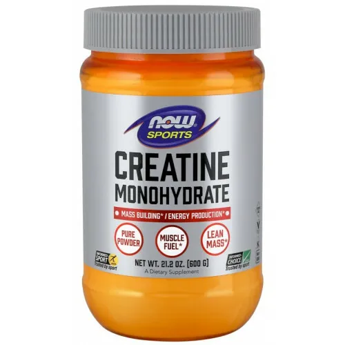 NOW FOODS CREATINE MONOHYDRATE, PURE POWDER - 600 GRAMS