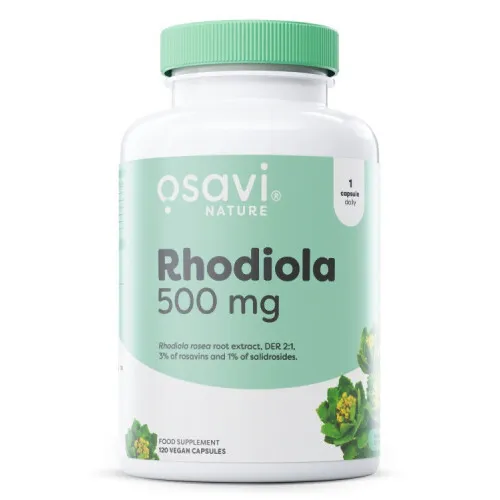 Rhodiola 500mg 120 vegan kapsler