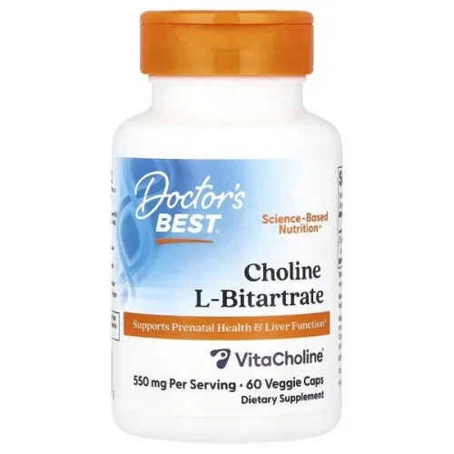 Choline L-Bitartrate 550mg, 60 vkapsler