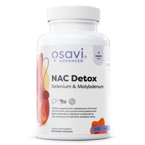 NAC Detox Selenium & Molybdenum 60 vegan kapsler