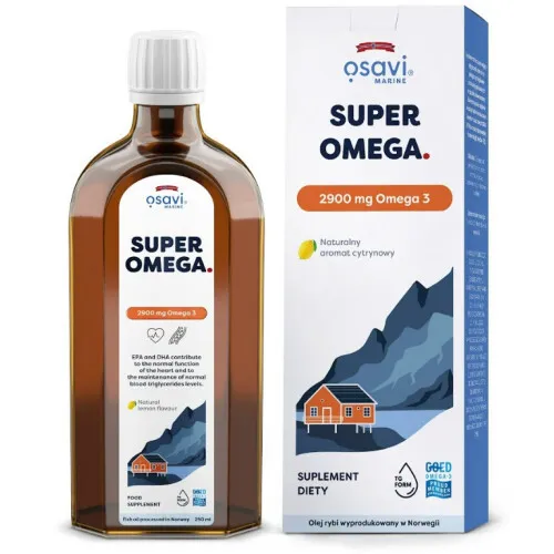 Super Omega 2900mg Omega 3 (Lemon) 250 ml.