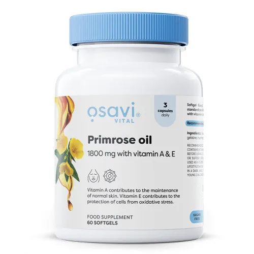 Primrose Oil with Vitamin A & E 1800mg 60 softgels