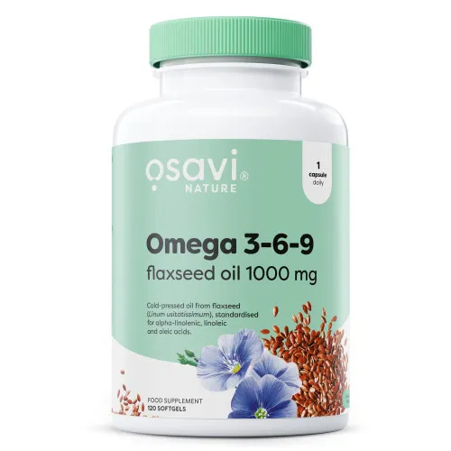 Omega 3-6-9 Flaxseed Oil 1000mg 120 softgels