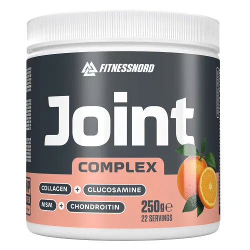 Fitnessnord Ledkompleks – Kollagen, Glucosamin & MSM (Appelsin)