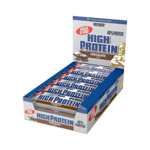Weider 40% Høj Protein Bar, 24 x 50 g