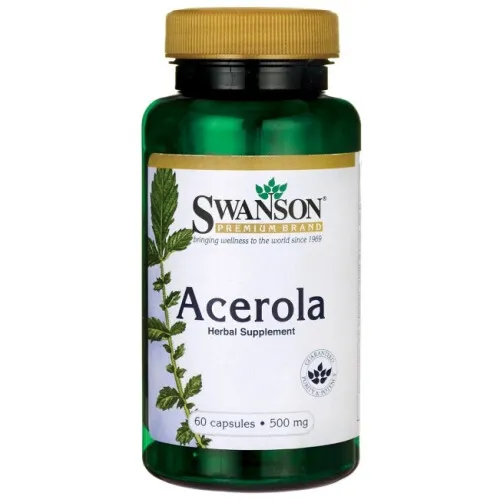 Swanson Acerola, 500 mg, 60 kapsler