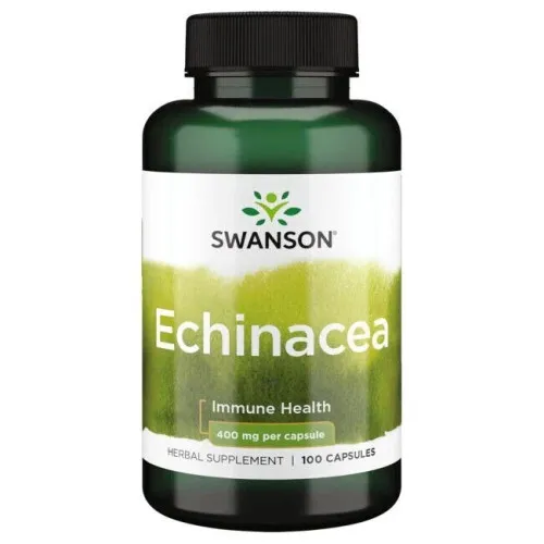 Swanson Echinacea, 400 mg, 100 kapsler