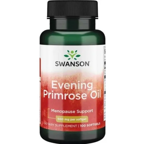 Swanson Kæmpenatlysolie, 500 mg, 100 kapsler