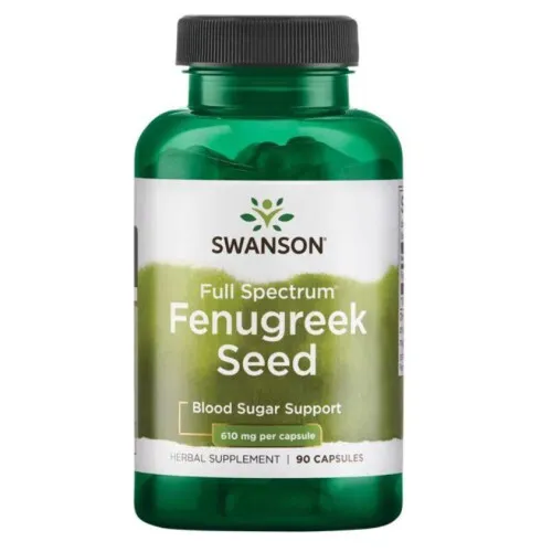 Swanson Bukkehorn Frø, 610 mg, 90 kapsler
