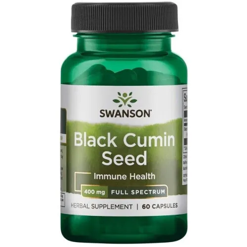 Swanson Sortkommenfrø, 400 mg, 60 kapsler