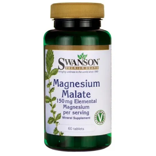 Swanson Magnesium Malat, 150 mg, 60 tabletter