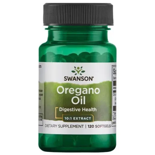 Swanson Oregano Olie 10:1 Ekstrakt, 120 kapsler