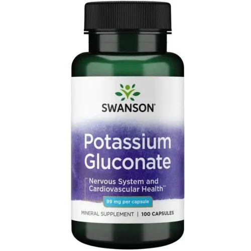 Swanson Kalium Glukonat, 99 mg, 100 kapsler