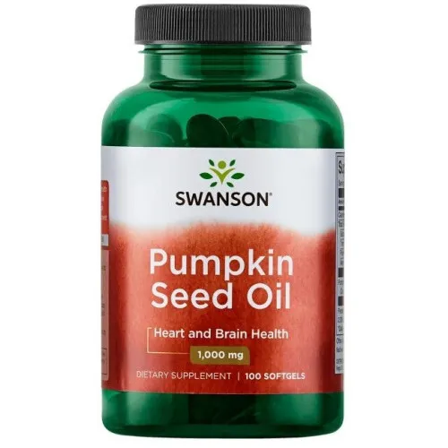 Swanson Græskarkerneolie, 1000 mg, 100 kapsler