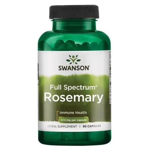 Swanson Rosmarin, 400 mg, 90 kapsler