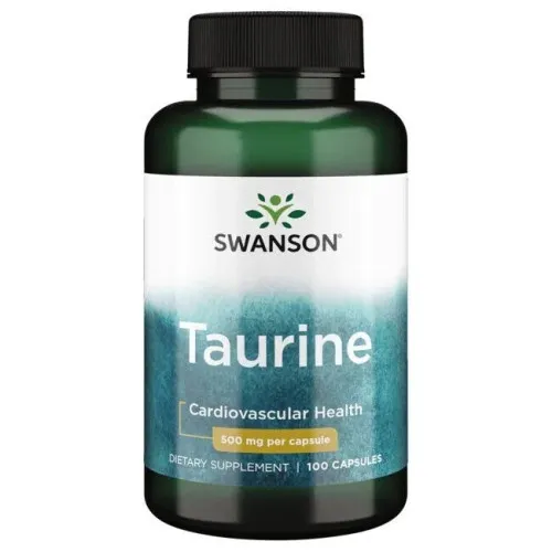 Swanson Taurin, 500 mg, 100 kapsler