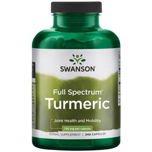 Swanson Fuld Spektrum Gurkemeje, 720 mg, 240 kapsler