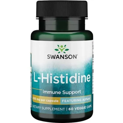 Swanson AjiPure L-Histidin, 500 mg, 60 kapsler