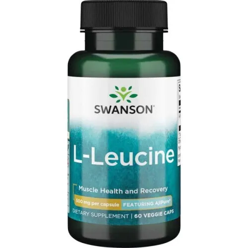 Swanson AjiPure L-Leucin, 500 mg, 60 kapsler