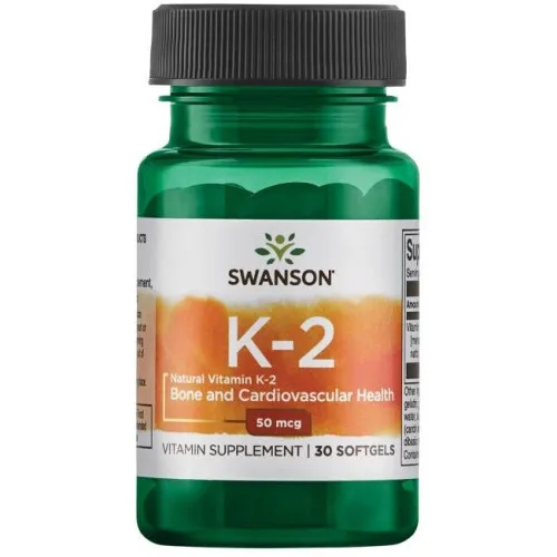 Swanson Vitamin K-2 Natural, 50 mcg, 30 kapsler