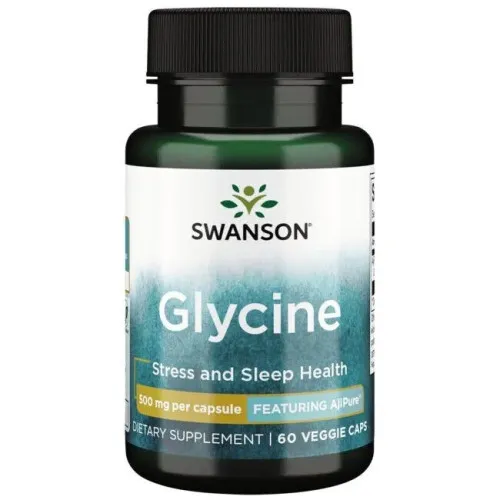 Swanson Glycin, 500 mg, 60 kapsler