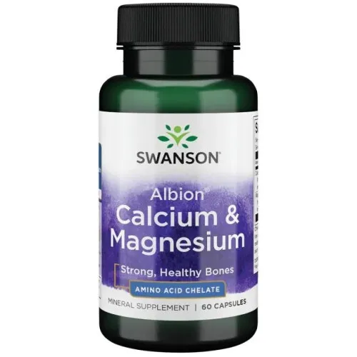 Swanson Albion Calcium & Magnesium, 60 kapsler