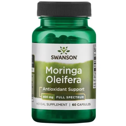 Swanson Moringa Oleifera, 400 mg, 60 kapsler