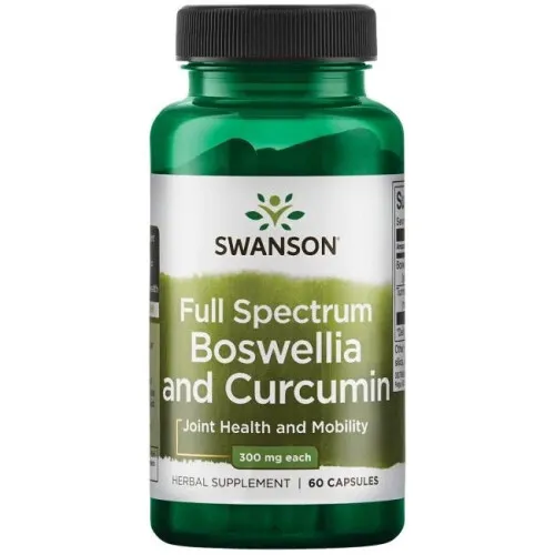 Swanson Full Spectrum Boswellia og Curcumin, 300 mg, 60 kapsler