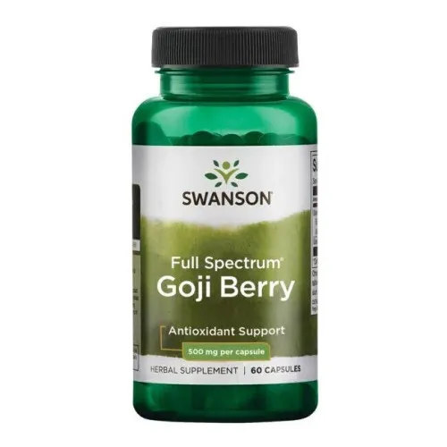 Swanson Full Spectrum Gojibær, 500 mg, 60 kapsler